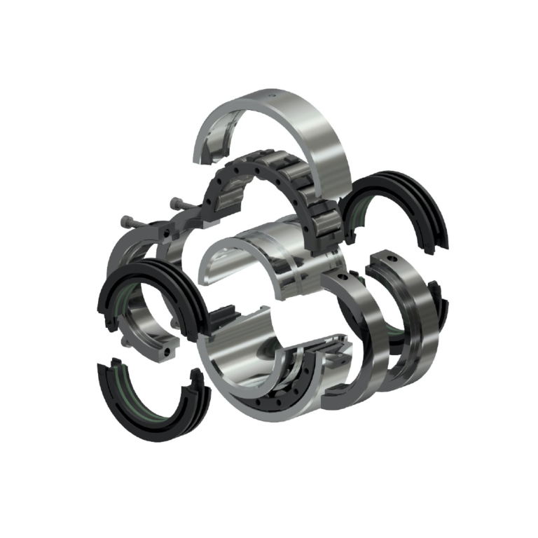 inner cage, clamp rings, seals and outer race